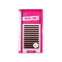 Ресницы темно-коричневые OH! MY LASH в пучках 2D-YY - 12 линий - MIX