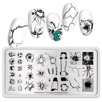 Born Pretty, Пластина для стемпинга 12*6 см 46392 BP-L001 Fracture of rebirth, 1 шт