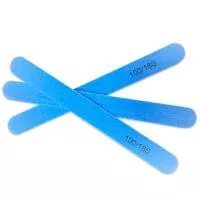 Пилка на деревянной основе синяя, 100/180, 50 шт