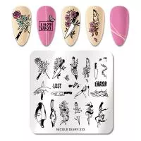 Nicole Diary, Пластина для стемпинга 6*6 см 51664 ND-233, 1 шт