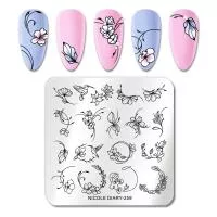 Nicole Diary, Пластина для стемпинга 6*6 см 52246 ND-259, 1 шт