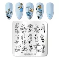 Nicole Diary, Пластина для стемпинга 6*6 см 52247 ND-260, 1 шт