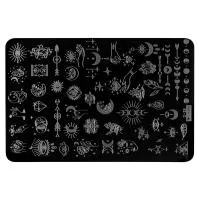 Трафарет для стемпинга металлический, 9,5x14,5см IRISK NEW (006 Mezerdoo D-29)