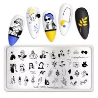 Born Pretty, Пластина для стемпинга 12*6 см 51678 BP-L006 Fashion power, 1 шт