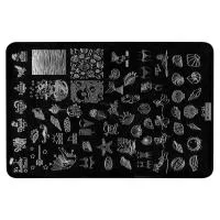 Трафарет для стемпинга металлический, 9,5x14,5см IRISK NEW (004 Mezerdoo D-24)