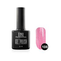 Цветной гель-лак TNL №108 - розовый блеск (10 мл.)