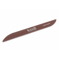Пилка для ногтей в форме Бумеранг Kodi цвет:коричневый абразивность 240/240 (178/20/2)