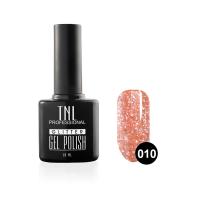 Гель-лак TNL - Glitter №10 - Персиково-оранжевый (10 мл.)
