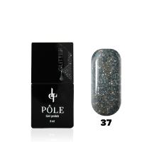 Гель-лак POLE - Glitter №37 - васильковая пыль (8 мл.)