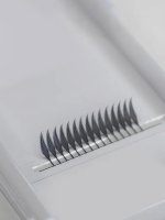 Ресницы черные пучки-перья elSHINE IZI Trend, микс, 12 лент