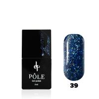 Гель-лак POLE - Glitter №39 - синий иней (8 мл.)
