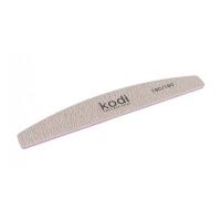 Пилка  для ногтей в форме Полумесяц Kodi абразивность 180/180 цвет:темно-серый (78/30/5)
