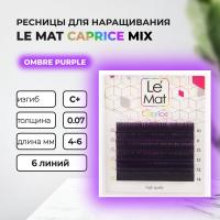 Ресницы Ombre Purple Le Maitre "Caprice" 6 линий